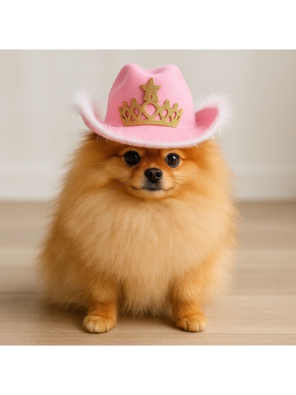 Doggy Parton Pink Cowgirl Tiara Hat Small Dog Rodeo Costume Festival Outfit NWT